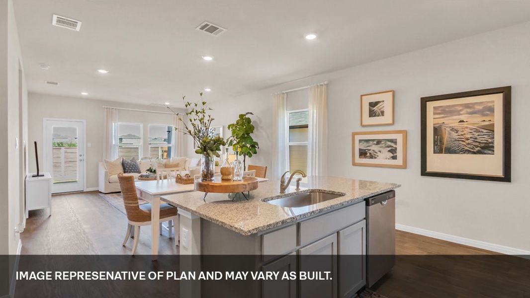 Furnished interior view inside a new home in Southgrove, Kyle (Image 7).