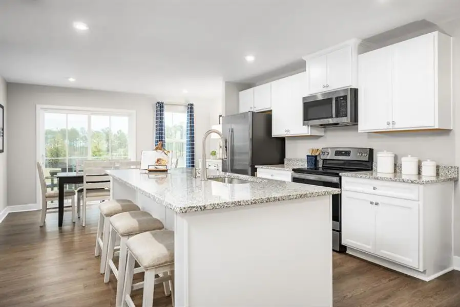 Representative furnished interior of a home built from the Aruba Bay by Ryan Homes in Linwood Estates, Lexington (Image 2).