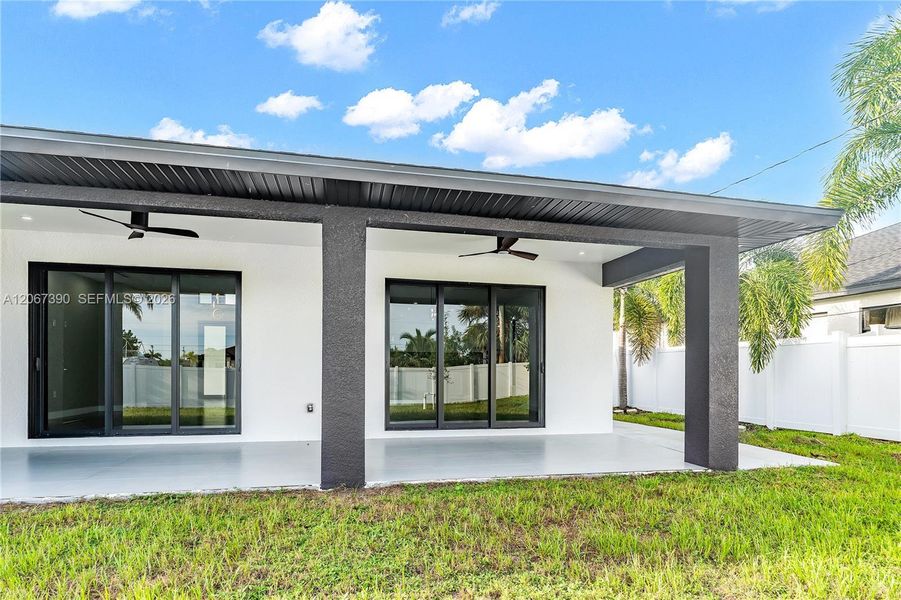 Exterior details and patio area of a home in , Cape Coral (Image 28). Exterior details and patio area of a home in , Cape Coral (Image 28).