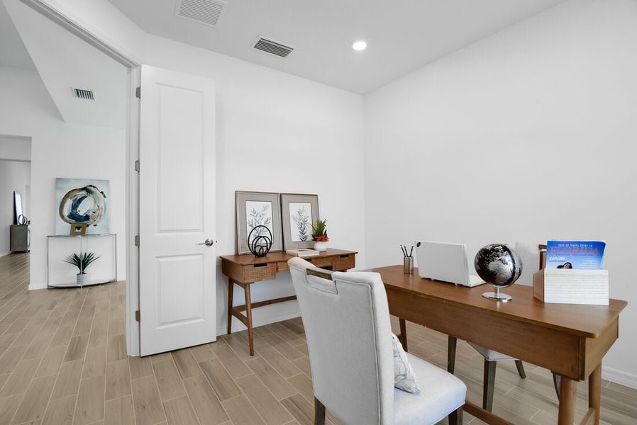 Representative furnished interior of a home built from the Saint Thomas by Taylor Morrison in Ardisia Park, New Smyrna Beach (Image 35).