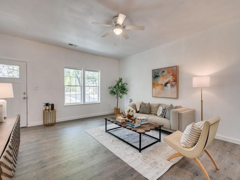 Furnished interior view inside a new home in , Commerce (Image 11). Furnished interior view inside a new home in , Commerce (Image 11).