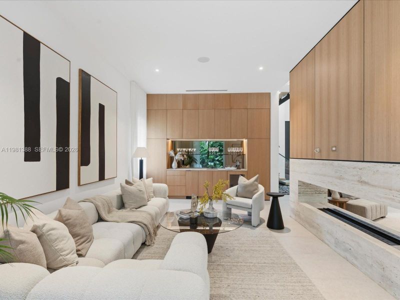 Furnished interior view inside a new home in , Miami (Image 16).