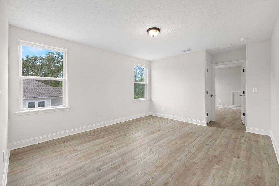 Representative unfurnished interior of a home built from the Palmetto by Riverside Homes in Mariposa at EverRange 40' Series, Jacksonville (Image 112).