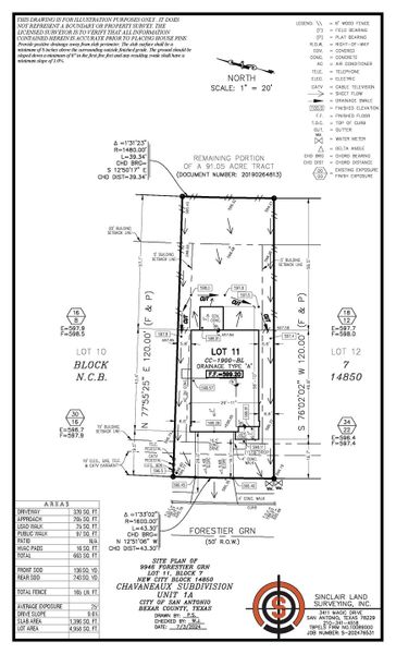 9946 forestier grn - site plan