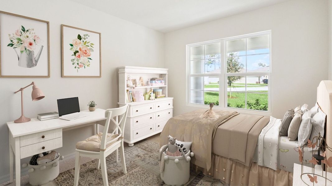 Representative furnished interior of a home built from the Madison by D.R. Horton in Harmony West, St. Cloud (Image 9).