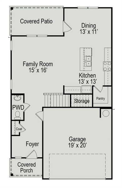 The Oriole II- First Floor Plan