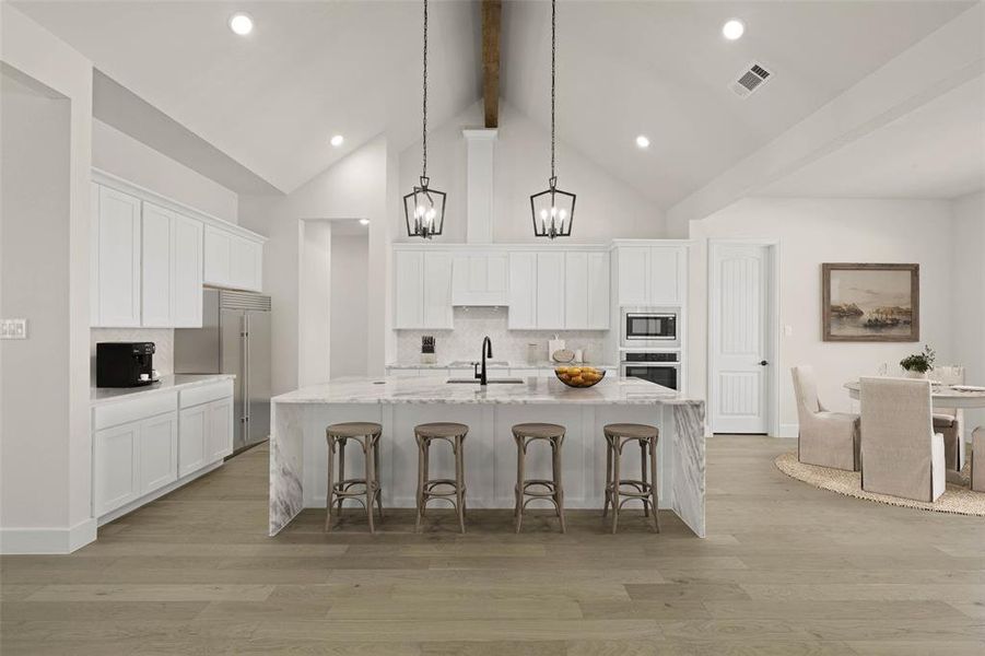 Furnished interior view inside a new home in The Ranch at Stone Hill, Waxahachie (Image 5).