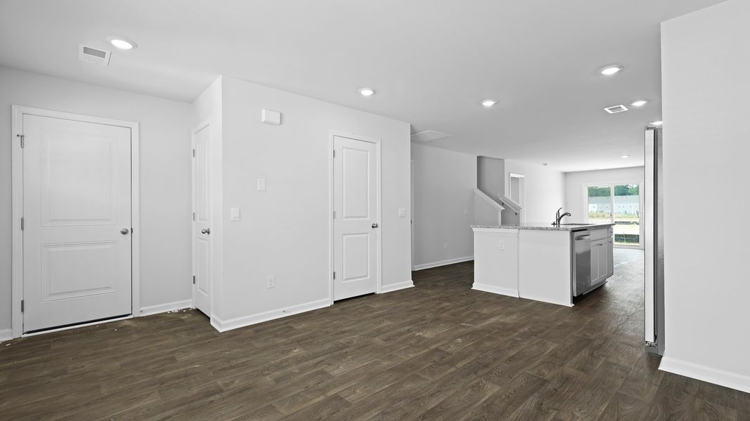 Representative unfurnished interior of a home built from the MURRAY TH by D.R. Horton in Pine Hills Townhomes at Cane Bay, Summerville (Image 15).