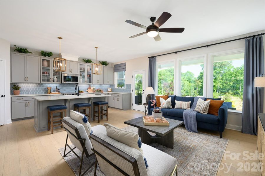 Furnished interior view inside a new home in Westview Towns, Waxhaw (Image 6).