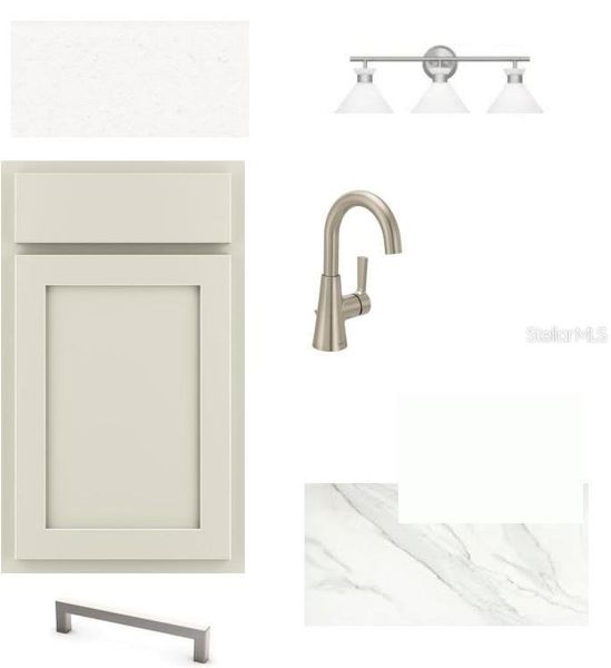 Sample of building materials used in homes in Chapel Crossings, Wesley Chapel (Image 5).