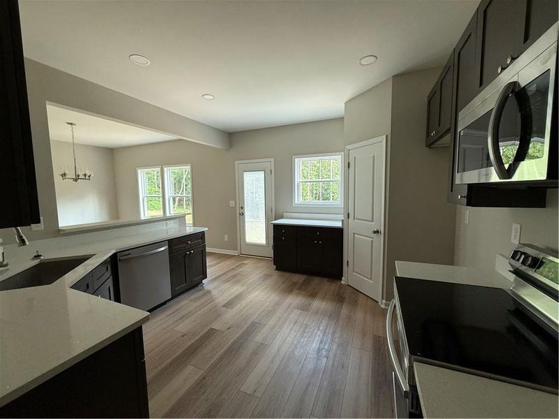 Furnished interior view inside a new home in , Monticello (Image 6).
