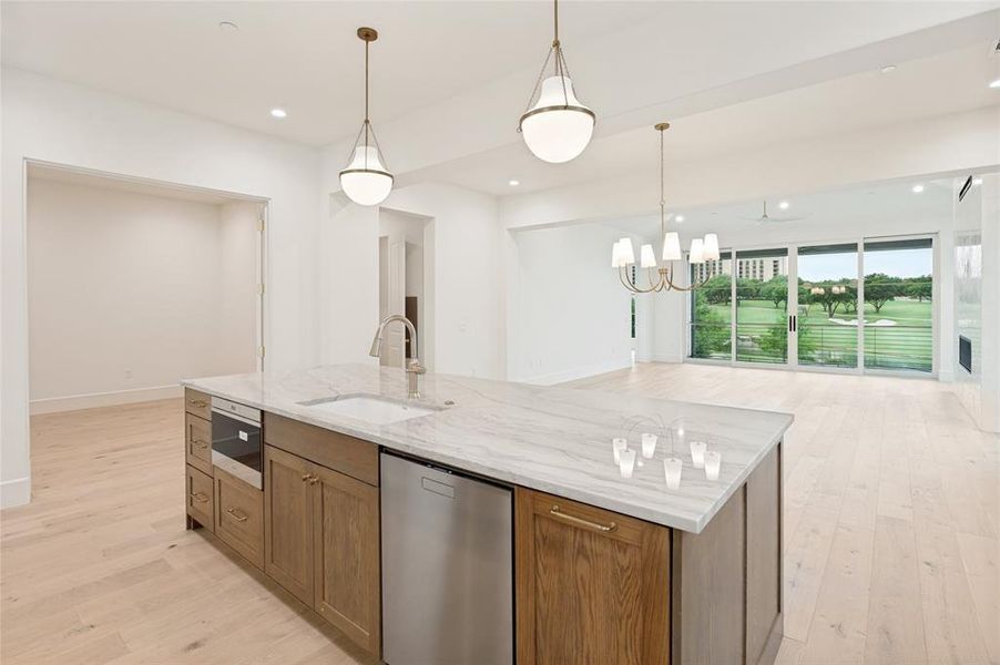 Furnished interior view inside a new home in The Residences, Irving (Image 9).