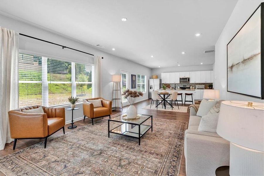 Furnished interior in a model home at Sweetlake Grove in Mableton (Image 27). Furnished interior in a model home at Sweetlake Grove in Mableton (Image 27).