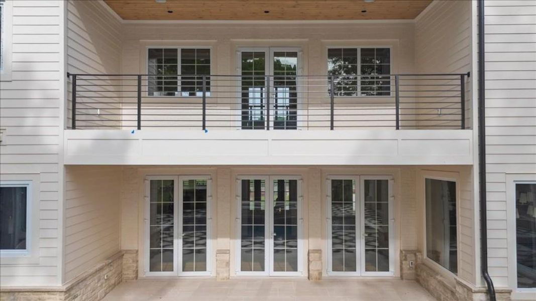 Exterior details and patio area of a home in , Canton (Image 38).