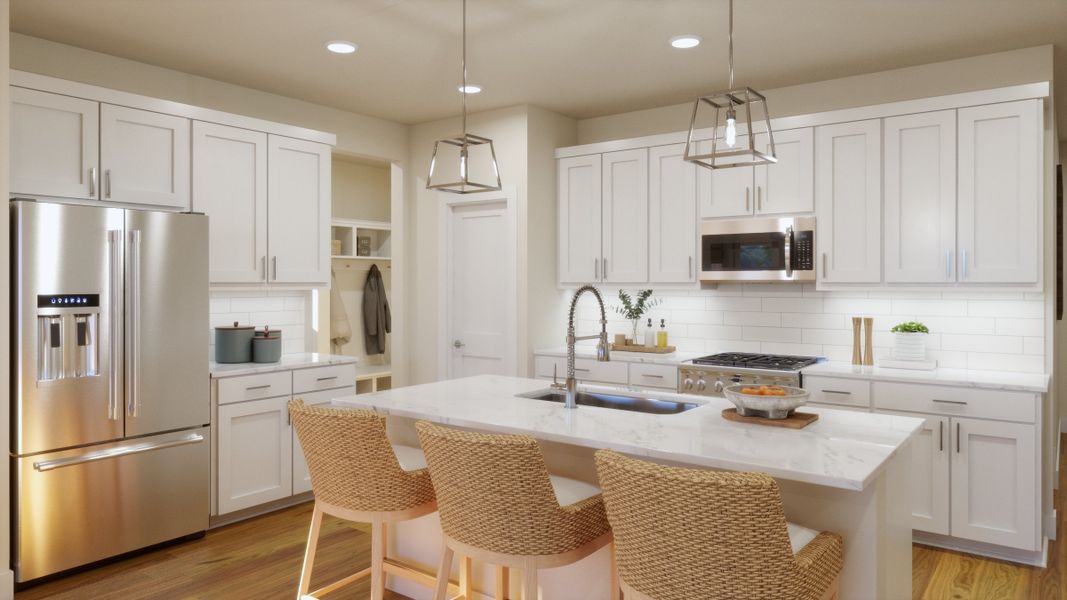 Representative furnished interior of a home built from the 4056 by Risewell Homes in Freedom at Anthem, Kyle (Image 3).