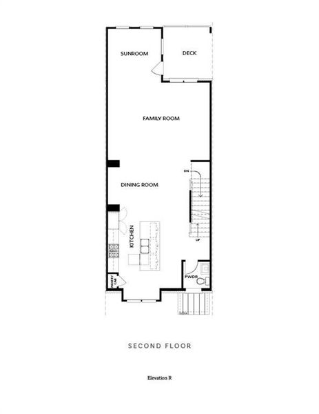 The main level features an open-concept floor plan ideal for entertaining -Childress Floor Plan