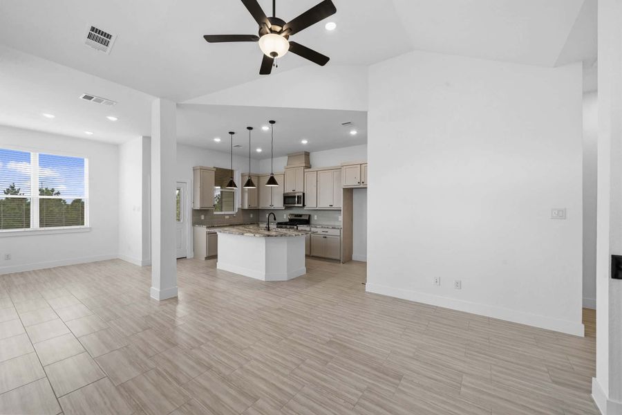 Spacious, unfurnished interior of a new home in Bridgeland, Cypress (Image 16).