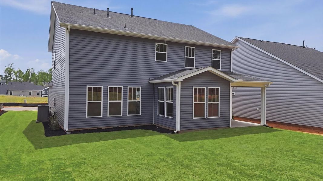 Exterior details and patio area of a home in The Reserve at Livingston Park, Easley (Image 21).