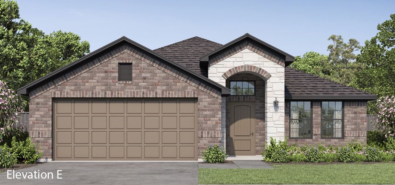 Front exterior of a new home in Fox Landing, Caddo Mills, TX, highlighting curb appeal (Image 20). Front exterior of a new home in Fox Landing, Caddo Mills, TX, highlighting curb appeal (Image 20).