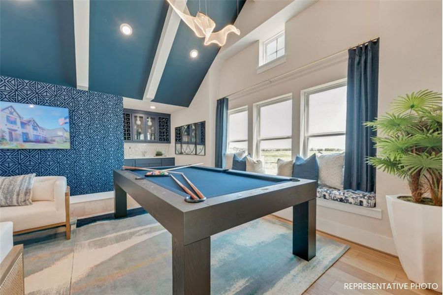 Furnished interior view inside a new home in Heath Golf & Yacht Club, Heath (Image 5).