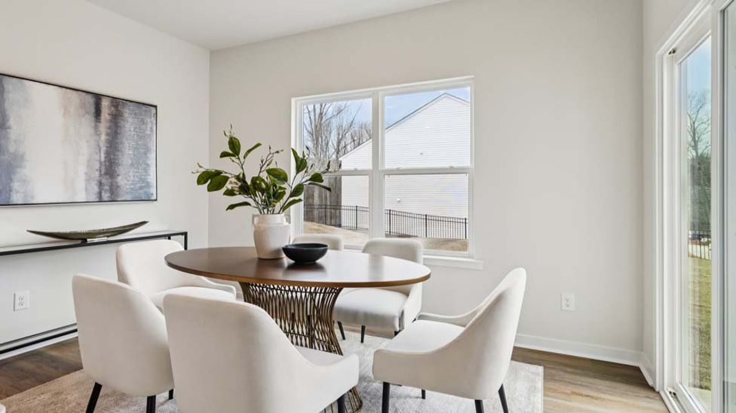 Furnished interior view inside a new home in Reedy Creek Preserve, Charlotte (Image 6).