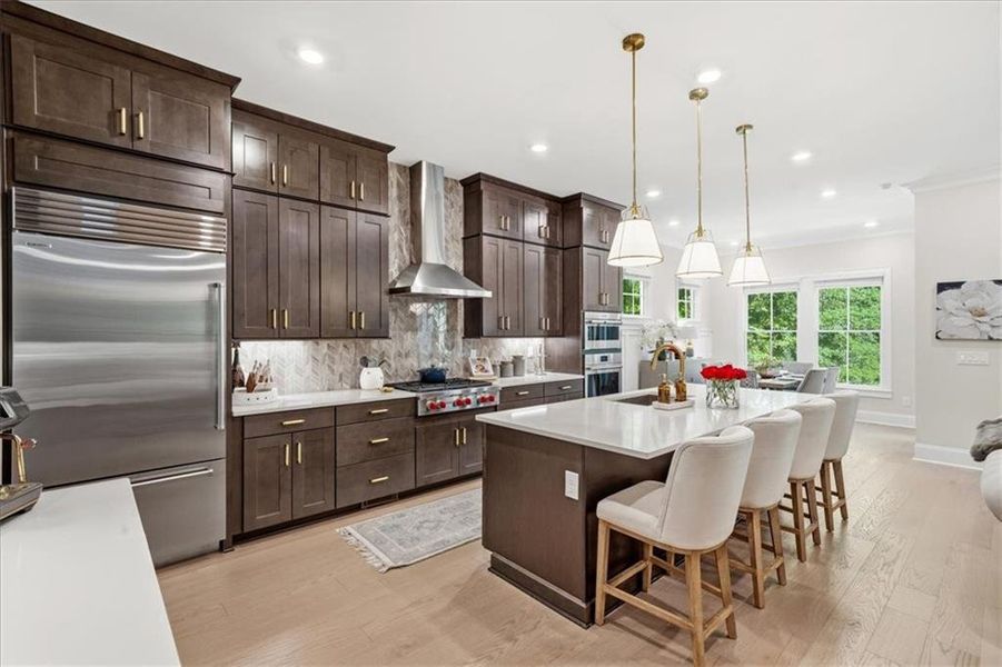 Furnished interior view inside a new home in Manning on the Square, Alpharetta (Image 7).