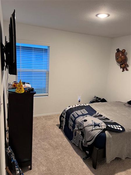View of carpeted bedroom View of carpeted bedroom