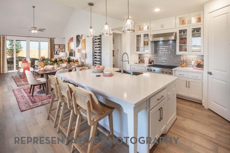 Furnished interior view inside a new home in Bridgeland, Cypress (Image 7).