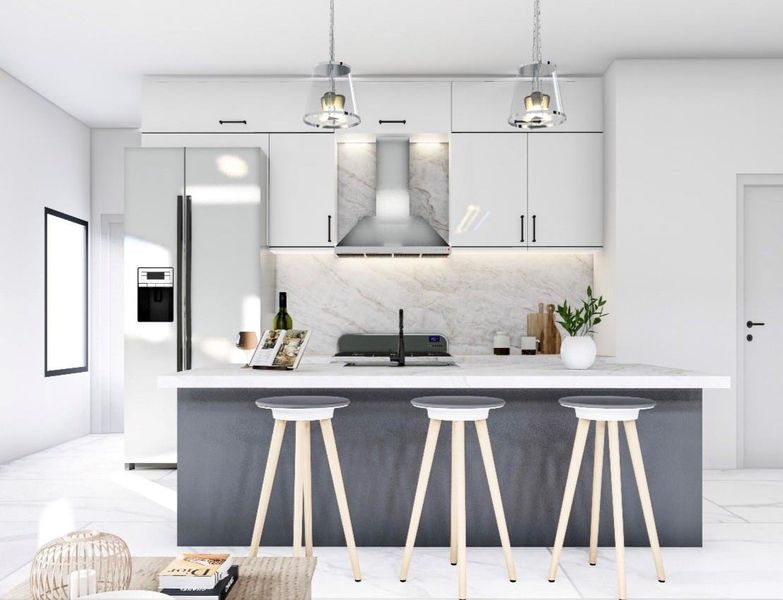 Furnished interior view inside a new home in , Pompano Beach (Image 7).