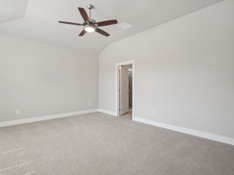 Primary Bedroom in the San Jacinto floorplan at a Meritage Homes community. Primary Bedroom in the San Jacinto floorplan at a Meritage Homes community.