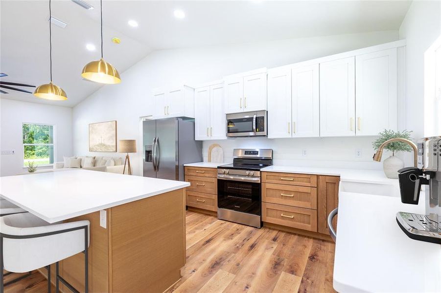 Furnished interior view inside a new home in , Raiford (Image 6).