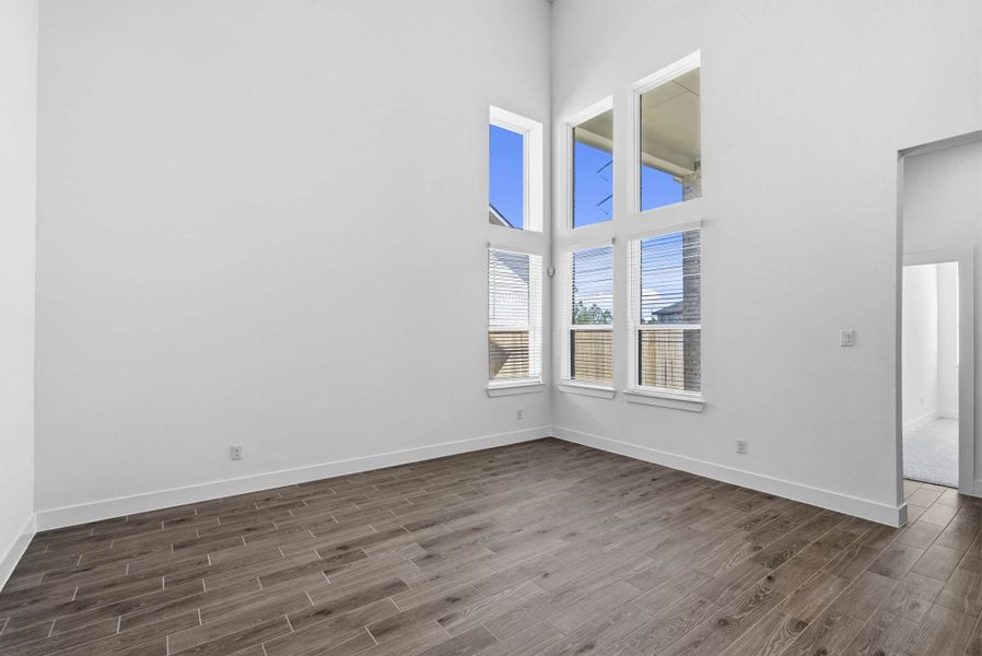 Spacious, unfurnished interior of a new home in Bridgeland, Cypress (Image 18). Spacious, unfurnished interior of a new home in Bridgeland, Cypress (Image 18).