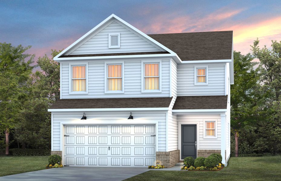 Representative exterior photo of a completed home built from the Harris by Pulte Homes in Wimberly, Willow Spring, NC (Image 20).