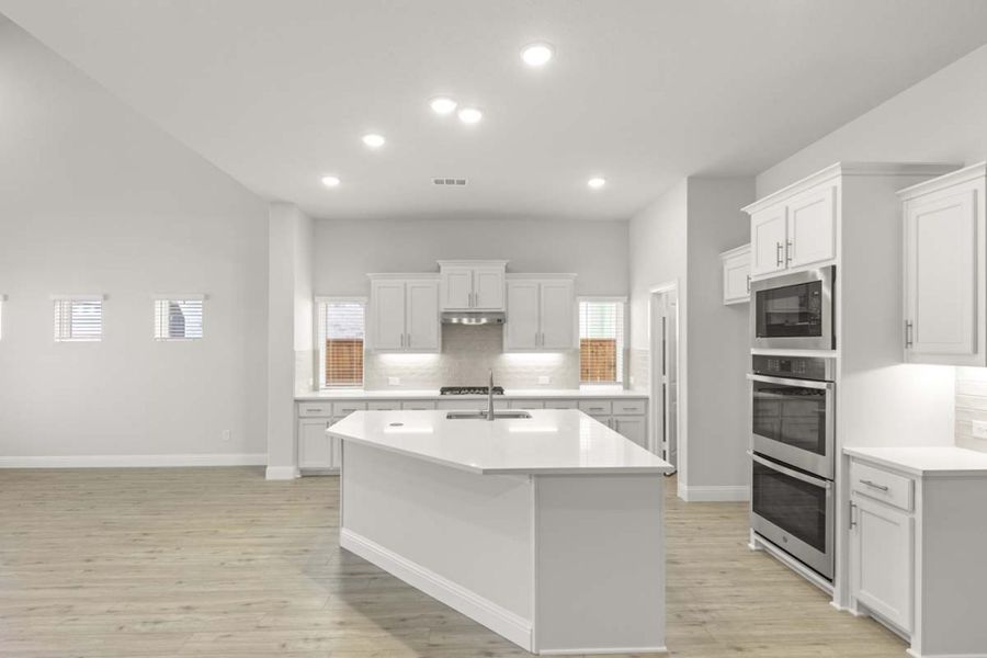 Furnished interior view inside a new home in Creekview Meadows, Pilot Point (Image 4).