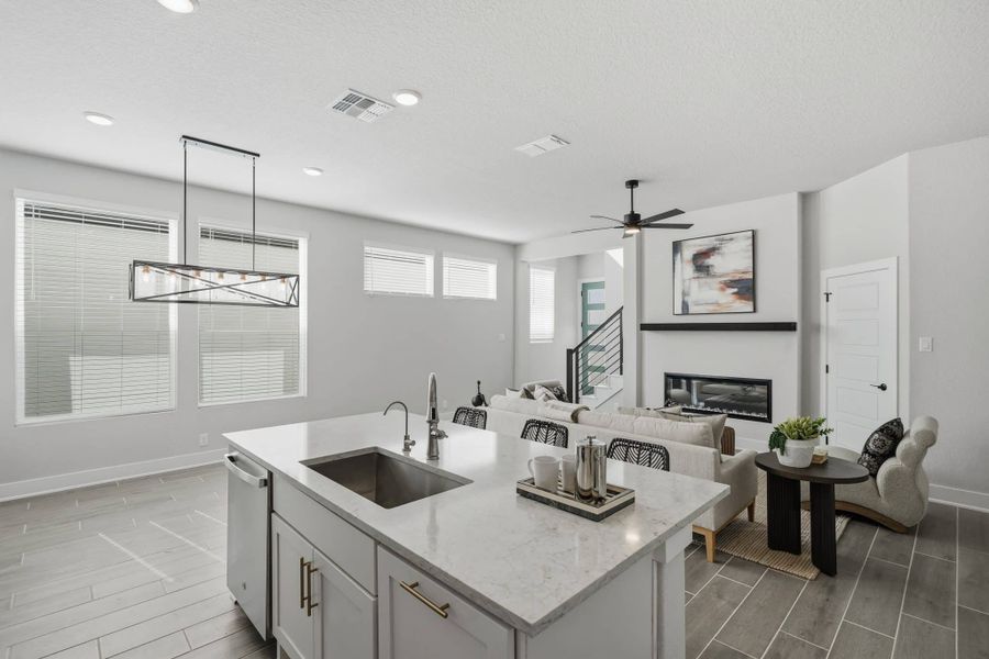 Furnished interior view inside a new home in Prominence – Now Selling, San Antonio (Image 12).