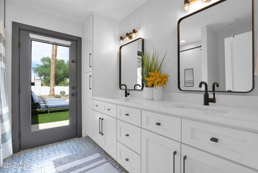 Guest Bath with Dual Sinks, Guest Bath with Dual Sinks,