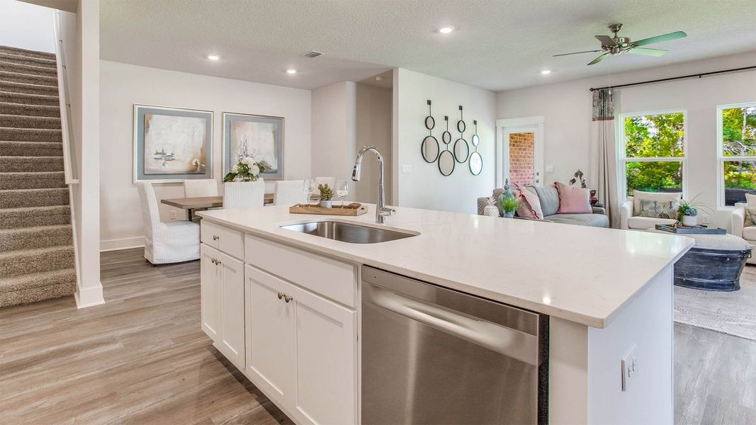 Furnished interior view inside a new home in Hodges Bayou Plantation, Panama City (Image 12).