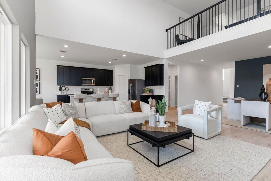 Furnished interior view inside a new home in Tamarron, Fulshear (Image 13).