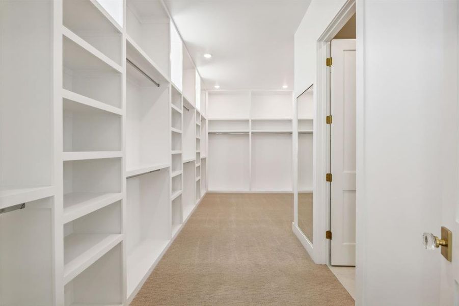 Oversized Primary Closet