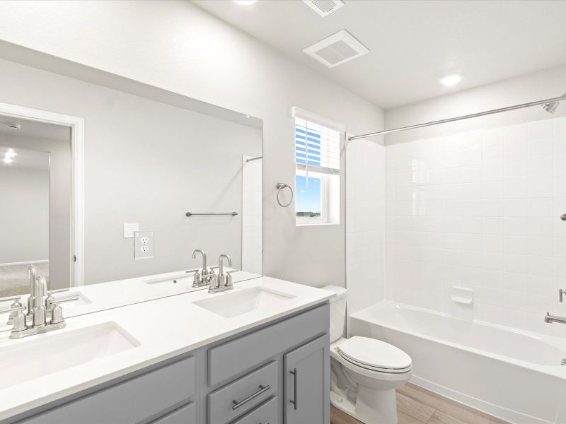 Furnished interior view inside a new home in Revere at Johnstown, Johnstown (Image 6). Furnished interior view inside a new home in Revere at Johnstown, Johnstown (Image 6).