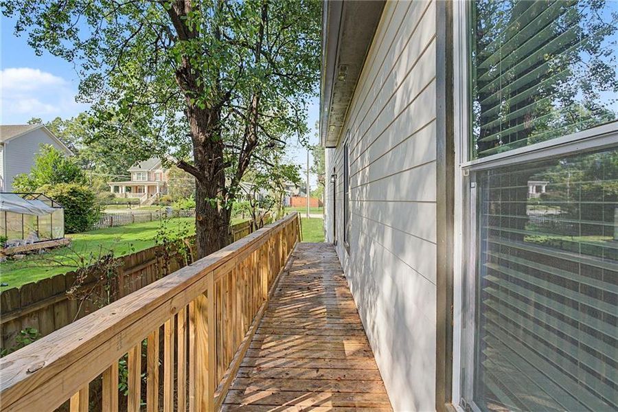 Exterior details and patio area of a home in , Atlanta (Image 26).