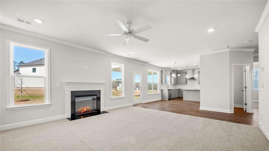 Spacious, unfurnished interior of a new home in Evergreen Crossing, Locust Grove (Image 19).
