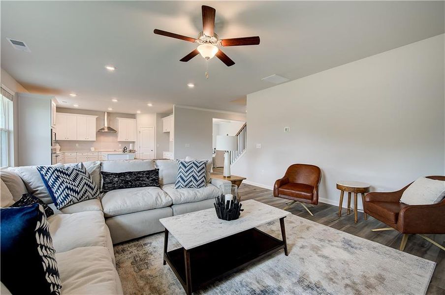 Furnished interior view inside a new home in Bowers Farm, McDonough (Image 18).