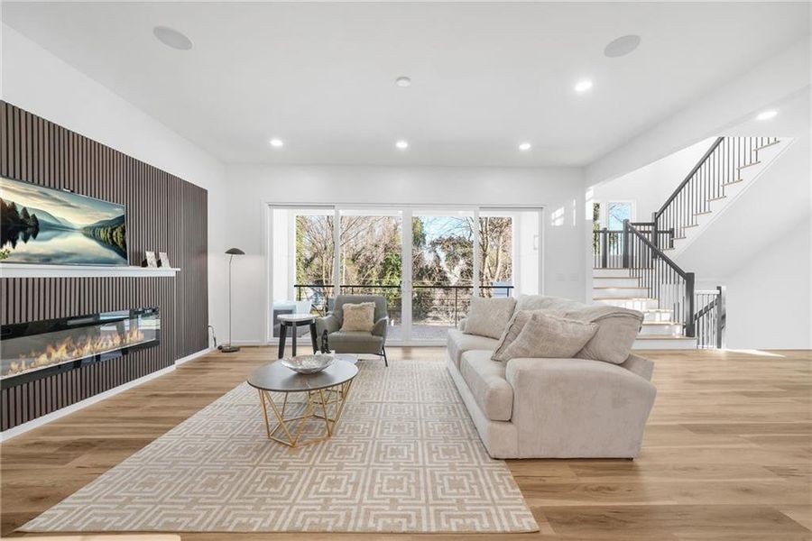 Furnished interior view inside a new home in , Atlanta (Image 8).