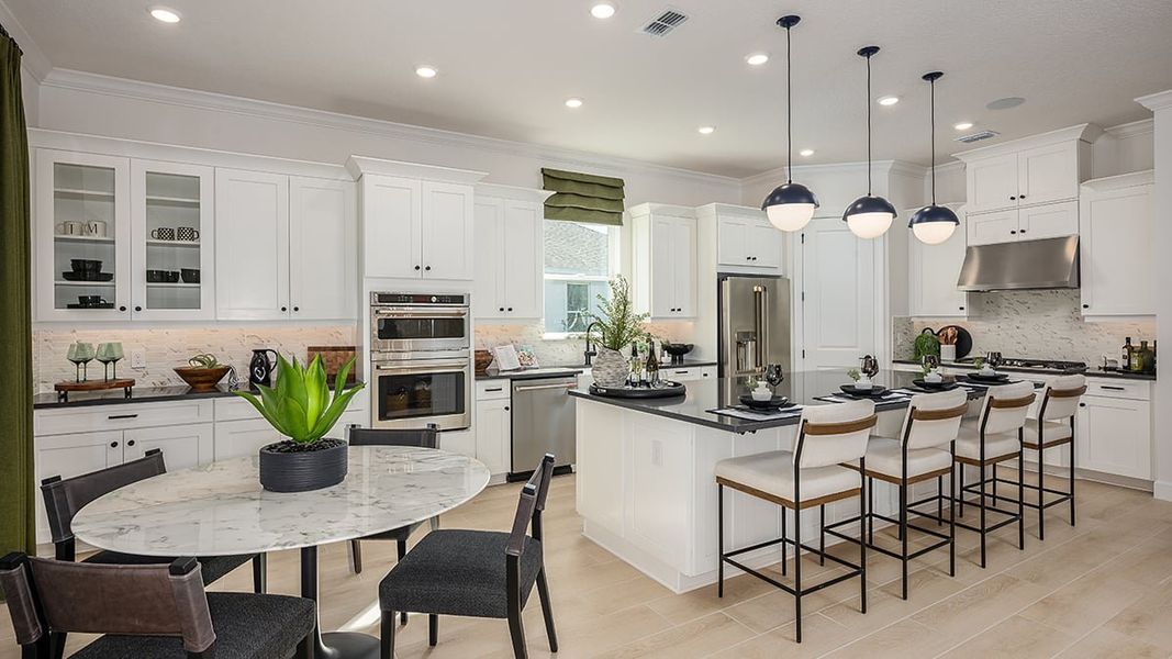 Representative furnished interior of a home built from the Pallazio II by Taylor Morrison in Center Lake Ranch Community Group Page, St. Cloud (Image 5).