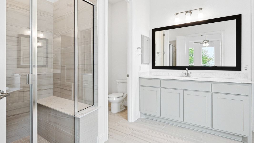 Representative furnished interior of a home built from the Princeton by DRB Homes in Brookewater, Rosenberg (Image 13).