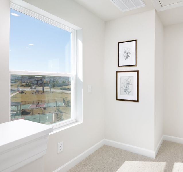 Representative unfurnished interior of a home built from the The Beckett by Cothran Homes in Holly View, Greenville (Image 59). Representative unfurnished interior of a home built from the The Beckett by Cothran Homes in Holly View, Greenville (Image 59).