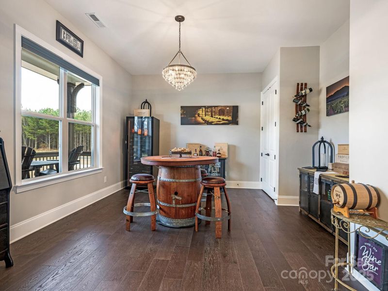 1st Flr, Bdrm or Office/Den w/closet - Hardwood (17x11)