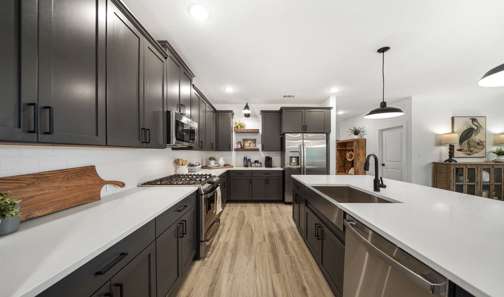 Kitchen with beautiful cabinets