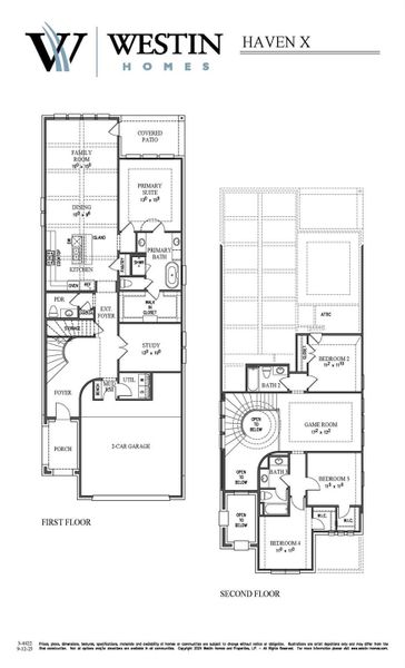 2D floor plan layout of this home in Elyson, Katy, TX (Image 3).